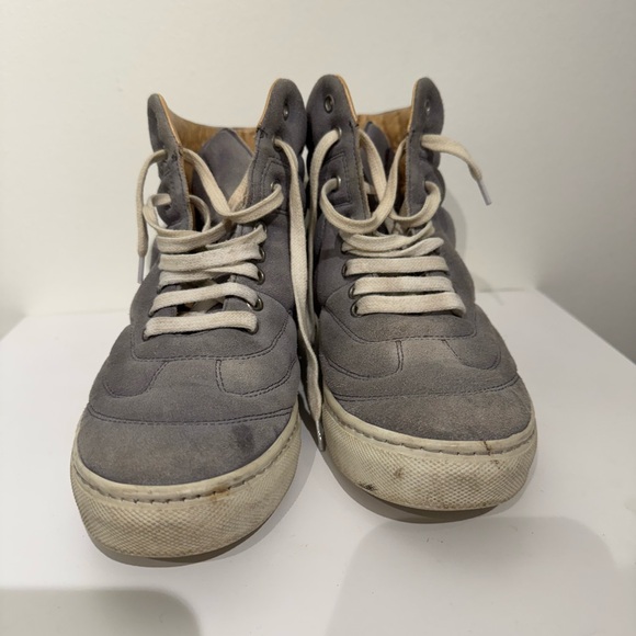 Mm6. Suede grey high top sneaker - Picture 2 of 6